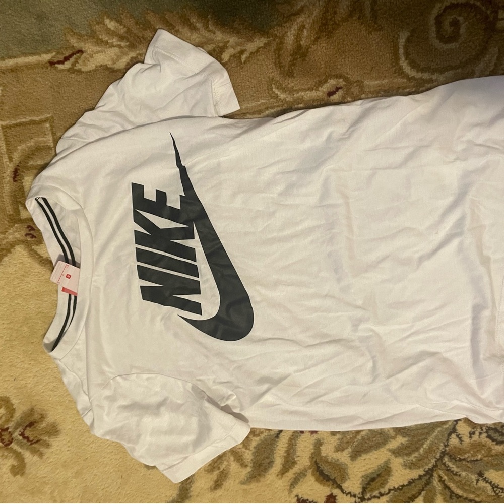 Nike White Tee with Black Accents